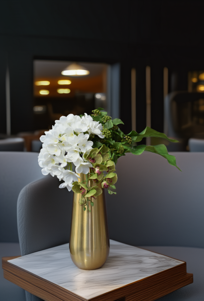 東京の店舗装花｜バンブーサラによるフラワーディスプレイ｜高品質造花｜スタイリッシュ ｜ 洗練された